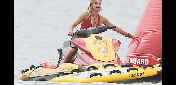  Kelly Rohrbach Swimsuit Candids on “Baywatch” Set in Georgia